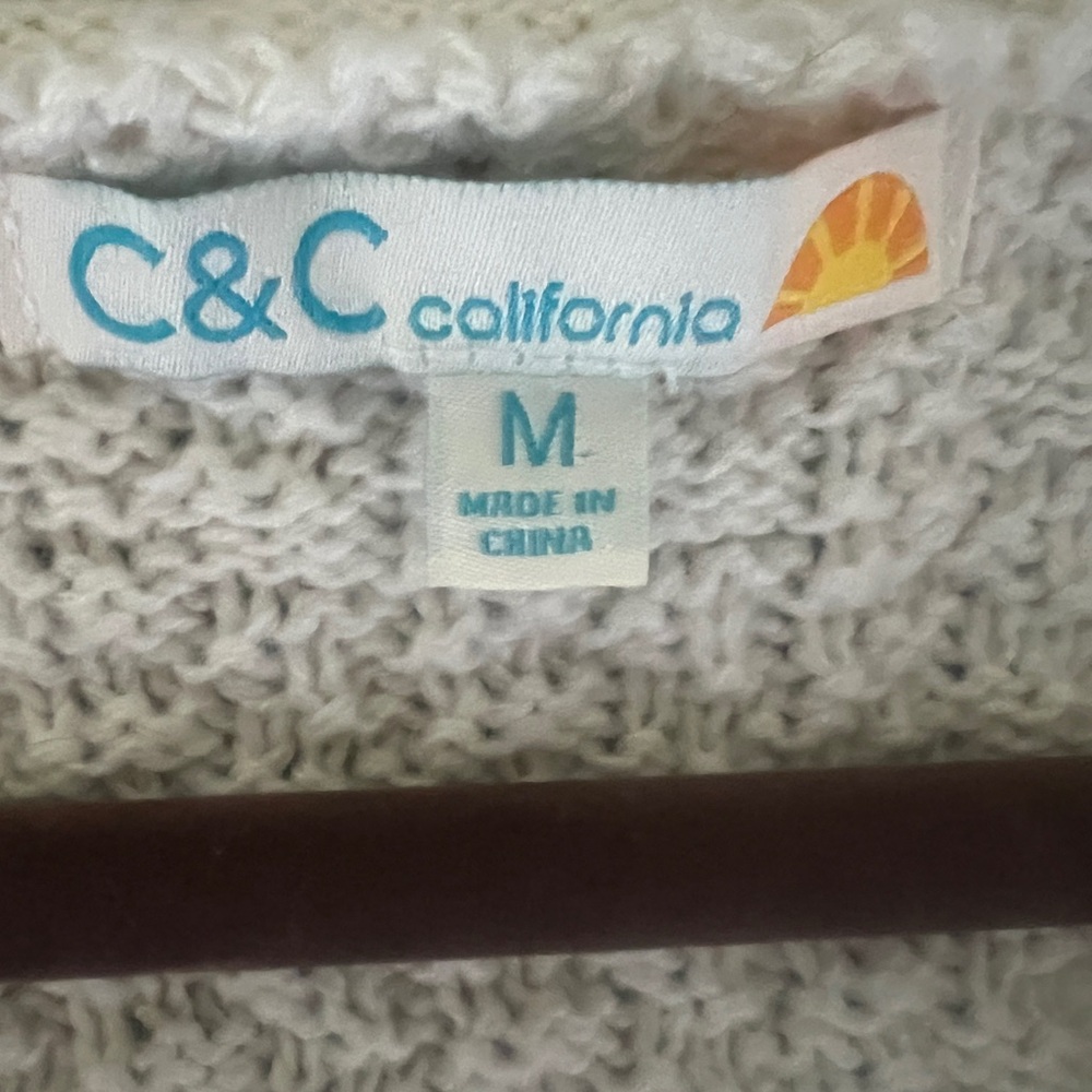C&C California Ivory Cable Knit Tank Top - Picture 4 of 6